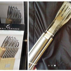 Kitchen knife set with free grilling gift